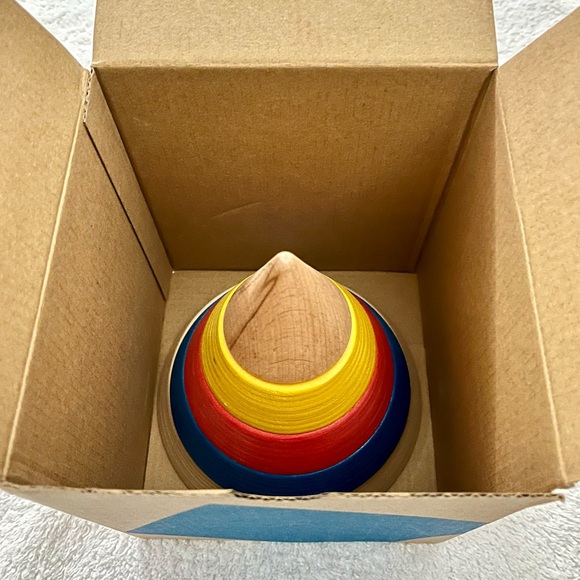 Monti Kids New in Box Wooden Montessori Puzzle Cone - Picture 5 of 7